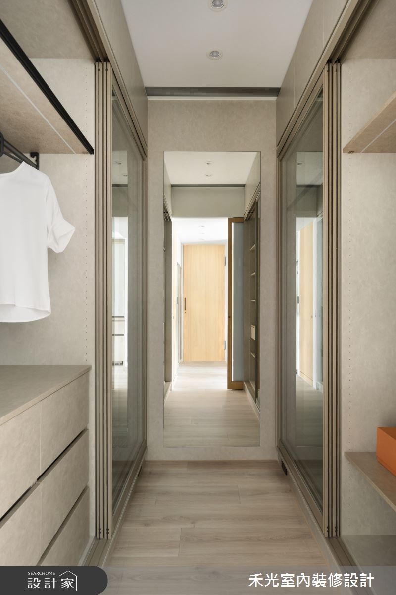 60坪毛胚屋＿北歐侘寂風更衣間案例圖片＿禾光室內裝修設計有限公司＿禾光_煦景晴光之75