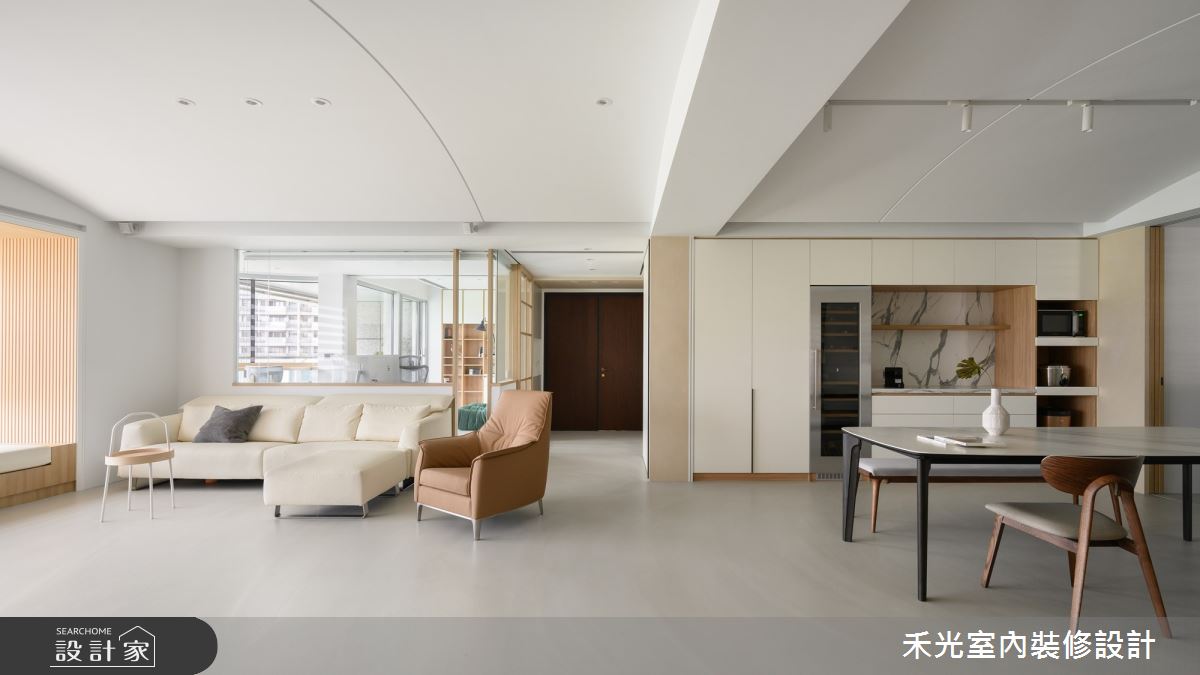 60坪毛胚屋＿北歐侘寂風客廳餐廳案例圖片＿禾光室內裝修設計有限公司＿禾光_煦景晴光之31