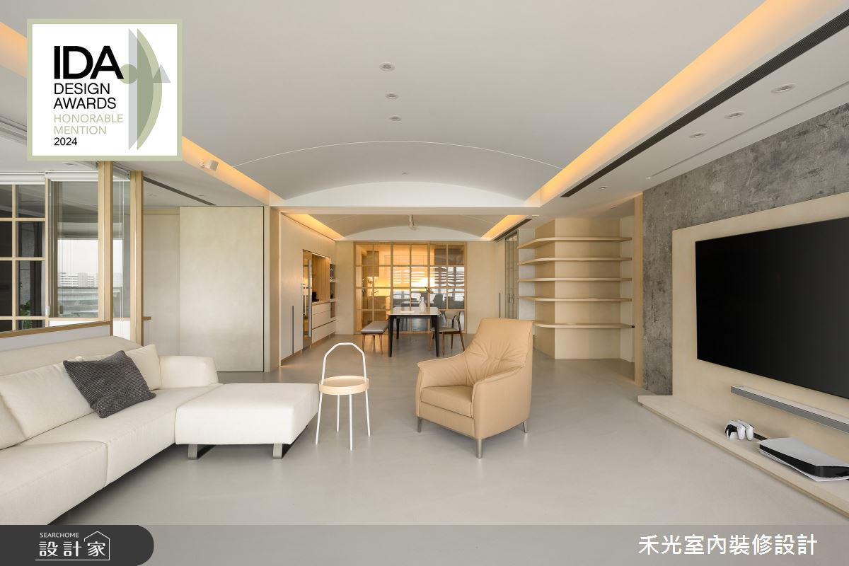 60坪毛胚屋＿北歐侘寂風客廳餐廳廚房案例圖片＿禾光室內裝修設計有限公司＿禾光_煦景晴光之35