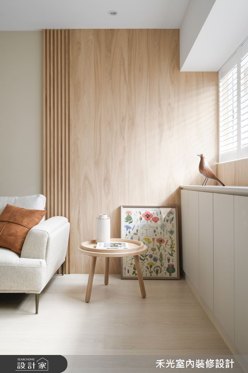 25坪老屋(16~30年)＿簡約風客廳案例圖片＿禾光室內裝修設計有限公司＿禾光_日沐之夏之5