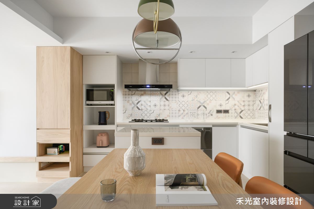 25坪老屋(16~30年)＿簡約風餐廳廚房中島案例圖片＿禾光室內裝修設計有限公司＿禾光_日沐之夏之16