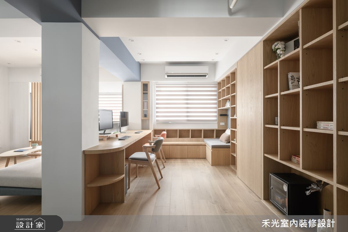 30坪老屋(16~30年)＿北歐風書房工作區臥榻案例圖片＿禾光室內裝修設計有限公司＿禾光_蔚光．居之10