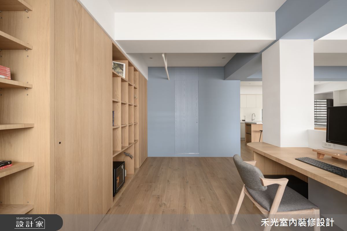 30坪老屋(16~30年)＿北歐風書房案例圖片＿禾光室內裝修設計有限公司＿禾光_蔚光．居之14