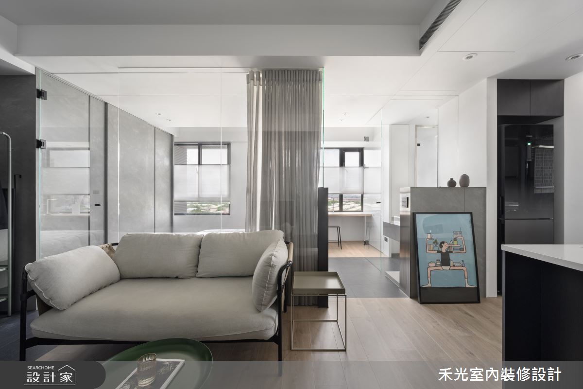 13坪中古屋(5~15年)＿現代風案例圖片＿禾光室內裝修設計有限公司＿禾光_墨染之6