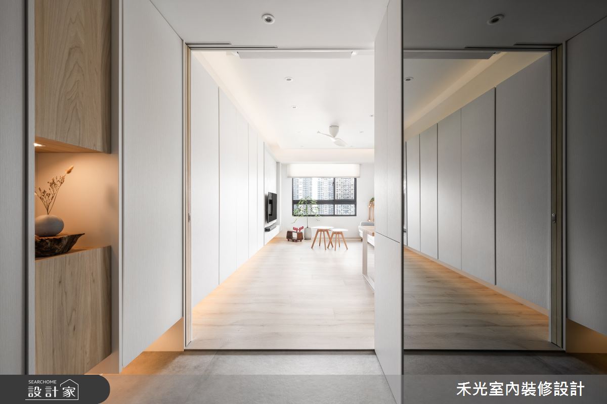 31坪預售屋＿簡約風玄關案例圖片＿禾光室內裝修設計有限公司＿禾光_沉慕之3