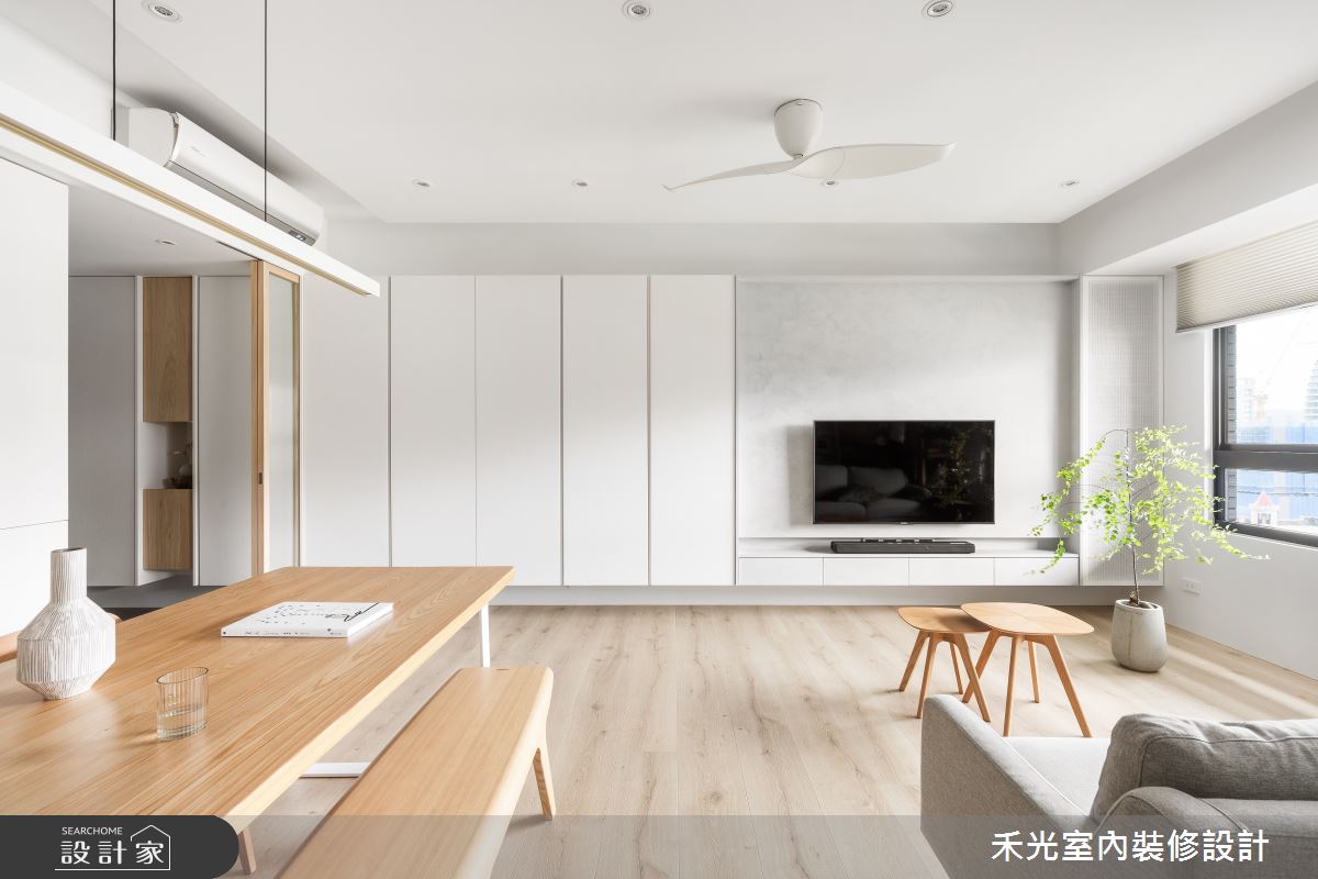31坪預售屋＿簡約風客廳餐廳案例圖片＿禾光室內裝修設計有限公司＿禾光_沉慕之6