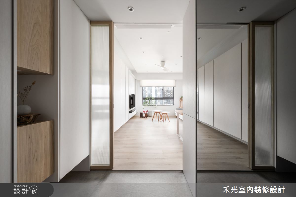 31坪預售屋＿簡約風玄關案例圖片＿禾光室內裝修設計有限公司＿禾光_沉慕之2