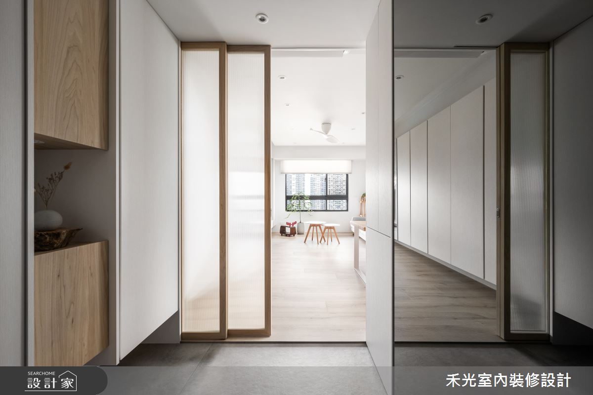 31坪預售屋＿簡約風玄關案例圖片＿禾光室內裝修設計有限公司＿禾光_沉慕之1