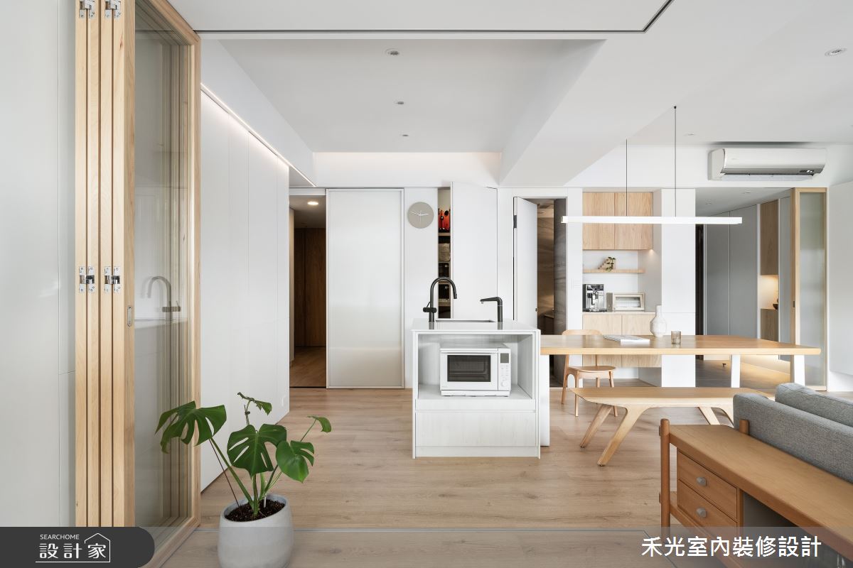 31坪預售屋＿簡約風餐廳中島案例圖片＿禾光室內裝修設計有限公司＿禾光_沉慕之36