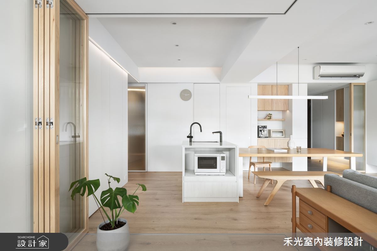 31坪預售屋＿簡約風餐廳中島案例圖片＿禾光室內裝修設計有限公司＿禾光_沉慕之37