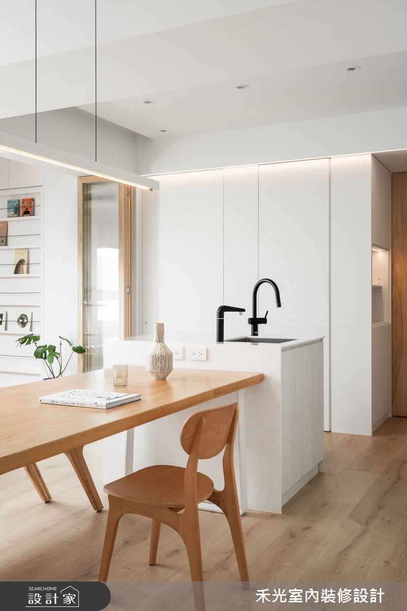 31坪預售屋＿簡約風餐廳中島案例圖片＿禾光室內裝修設計有限公司＿禾光_沉慕之50