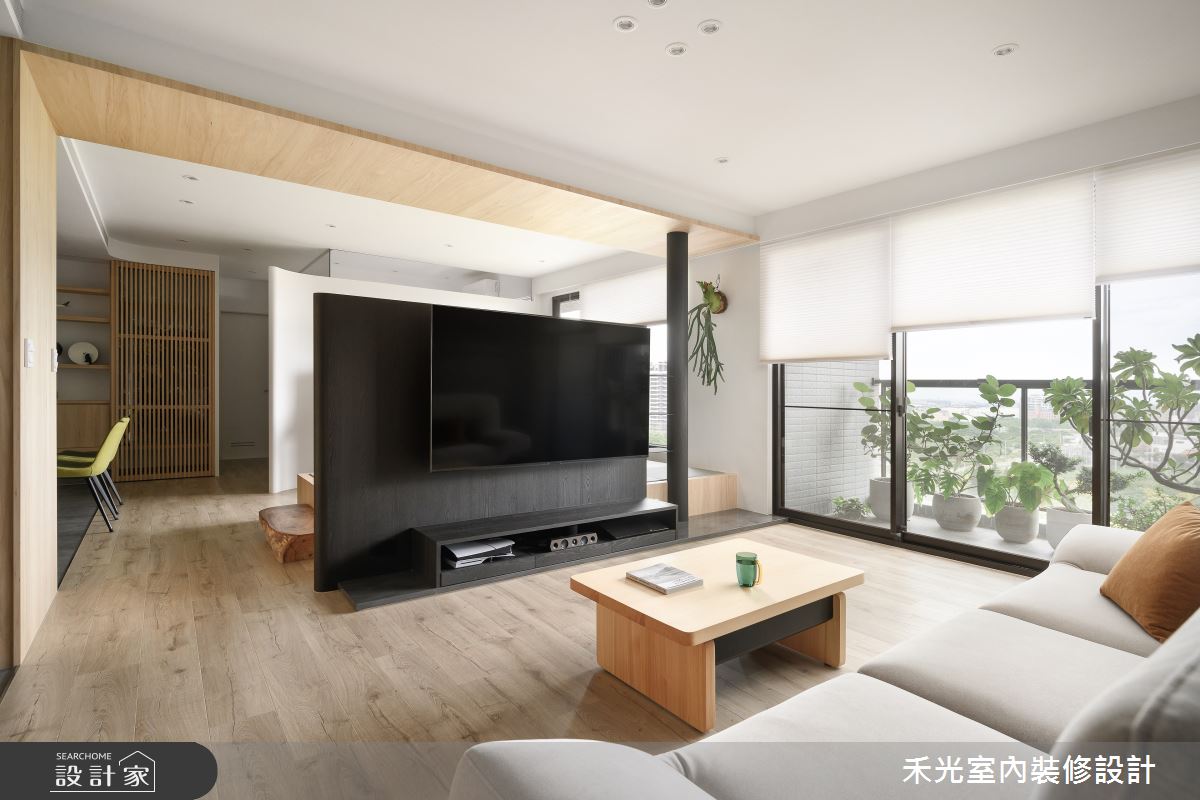 35坪預售屋＿日式禪風客廳案例圖片＿禾光室內裝修設計有限公司＿禾光_藏藝之6