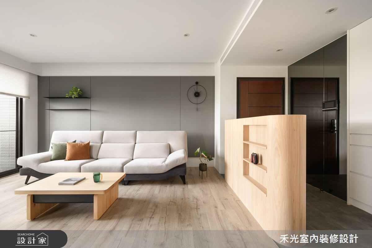 35坪預售屋＿日式禪風客廳案例圖片＿禾光室內裝修設計有限公司＿禾光_藏藝之10