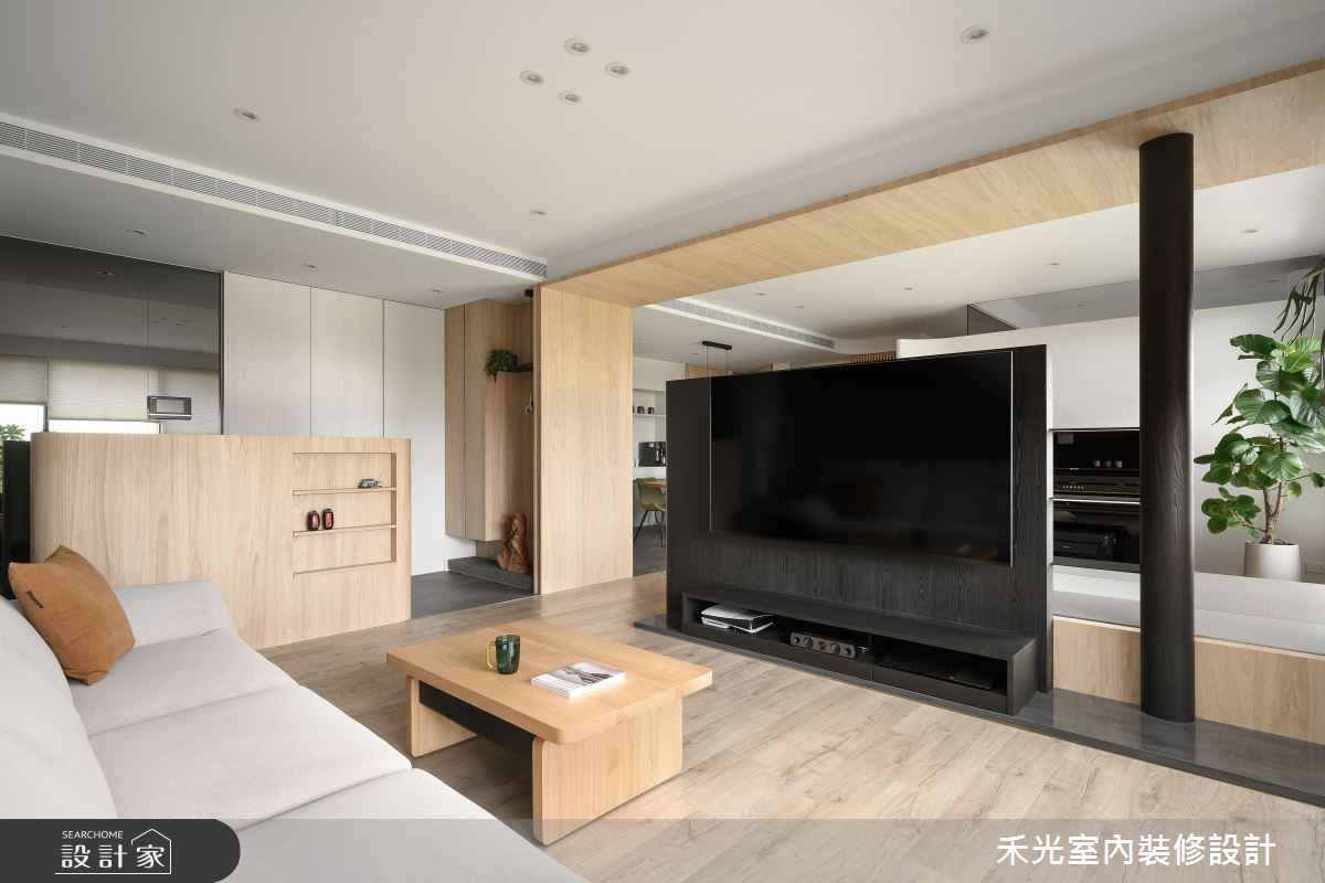 35坪預售屋＿日式禪風客廳案例圖片＿禾光室內裝修設計有限公司＿禾光_藏藝之13