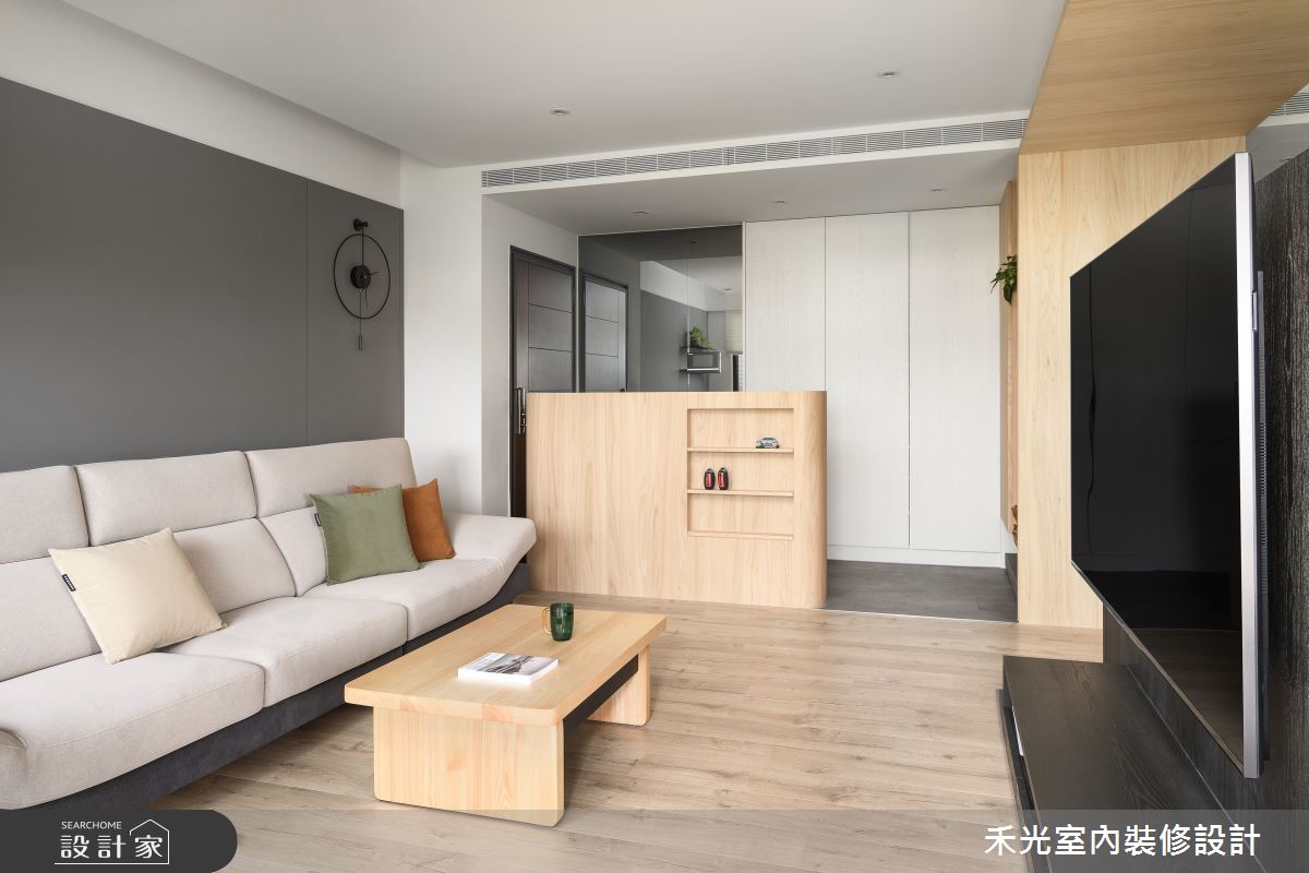 35坪預售屋＿日式禪風客廳案例圖片＿禾光室內裝修設計有限公司＿禾光_藏藝之12