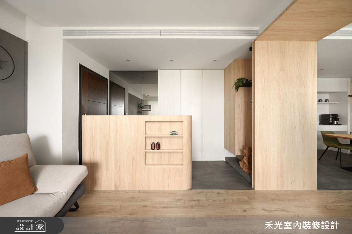 35坪預售屋＿日式禪風客廳案例圖片＿禾光室內裝修設計有限公司＿禾光_藏藝之14