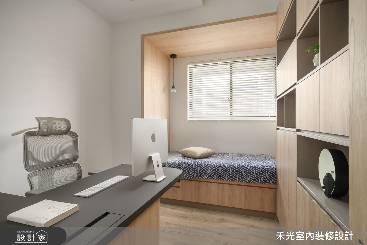 35坪預售屋＿日式禪風書房工作區臥榻案例圖片＿禾光室內裝修設計有限公司＿禾光_藏藝之130