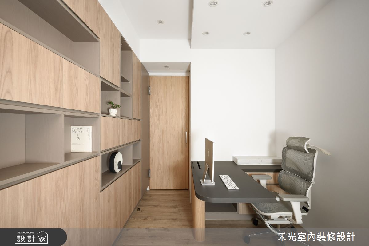 35坪預售屋＿日式禪風書房工作區案例圖片＿禾光室內裝修設計有限公司＿禾光_藏藝之43