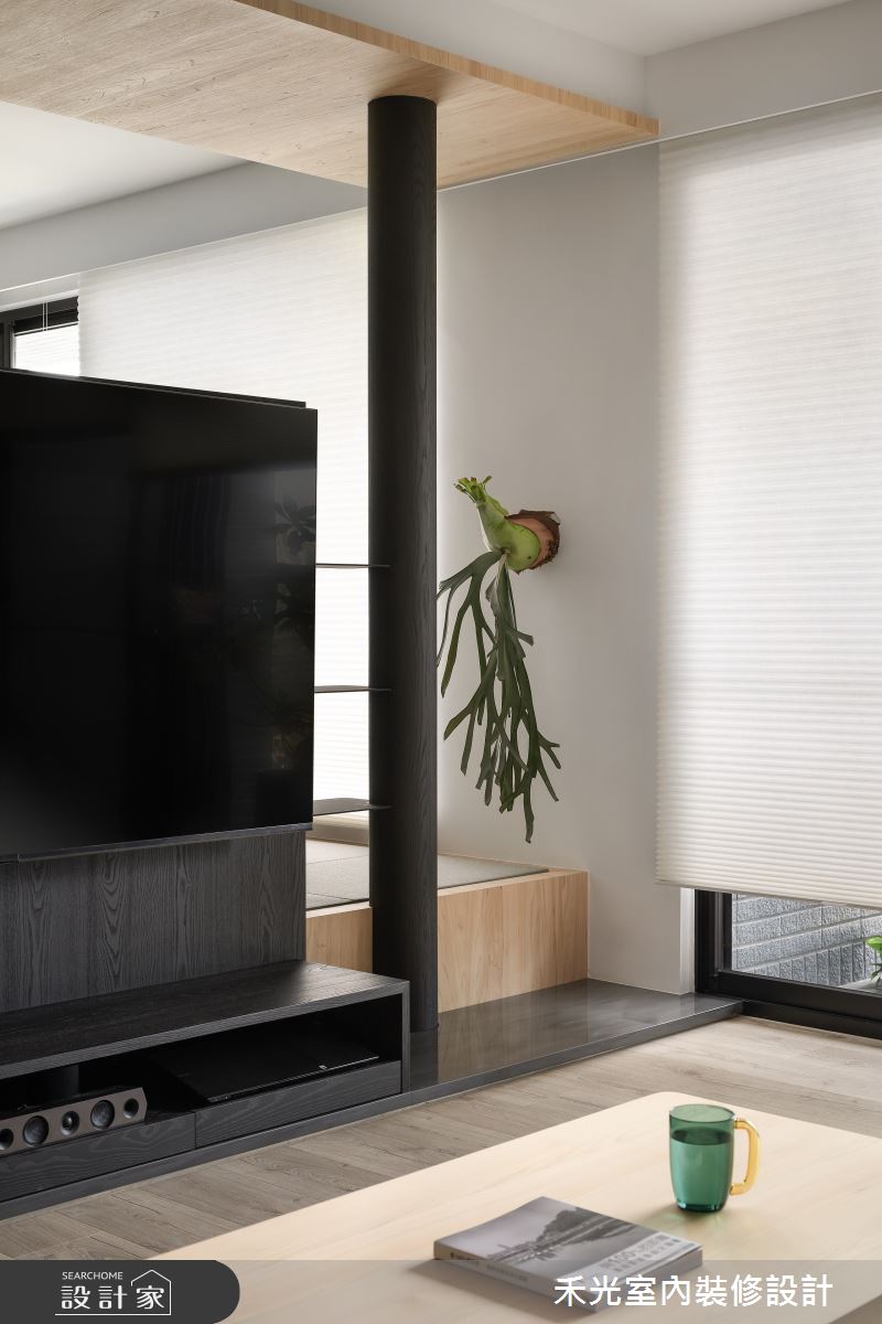 35坪預售屋＿日式禪風客廳案例圖片＿禾光室內裝修設計有限公司＿禾光_藏藝之49
