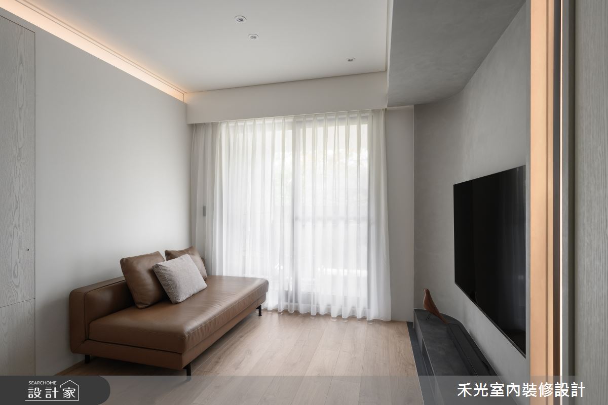 20坪預售屋＿現代風客廳案例圖片＿禾光室內裝修設計有限公司＿禾光_寂光森語之6
