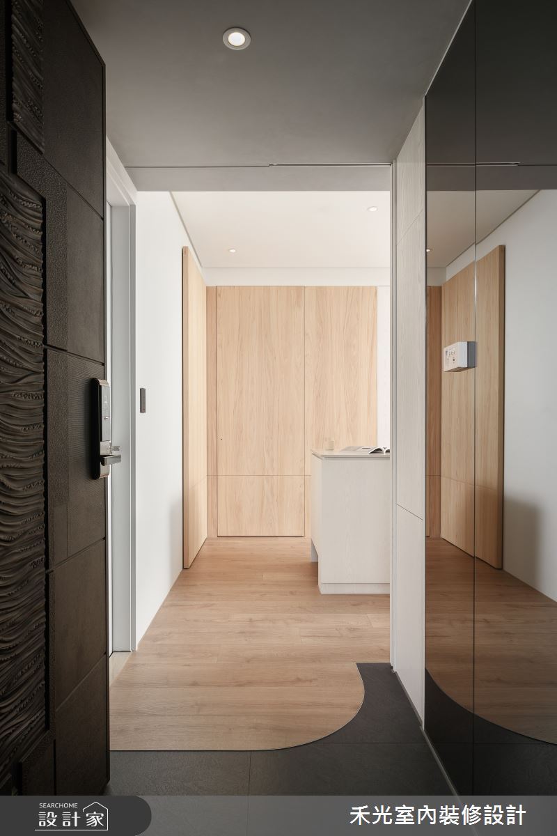 20坪預售屋＿現代風玄關案例圖片＿禾光室內裝修設計有限公司＿禾光_寂光森語之2