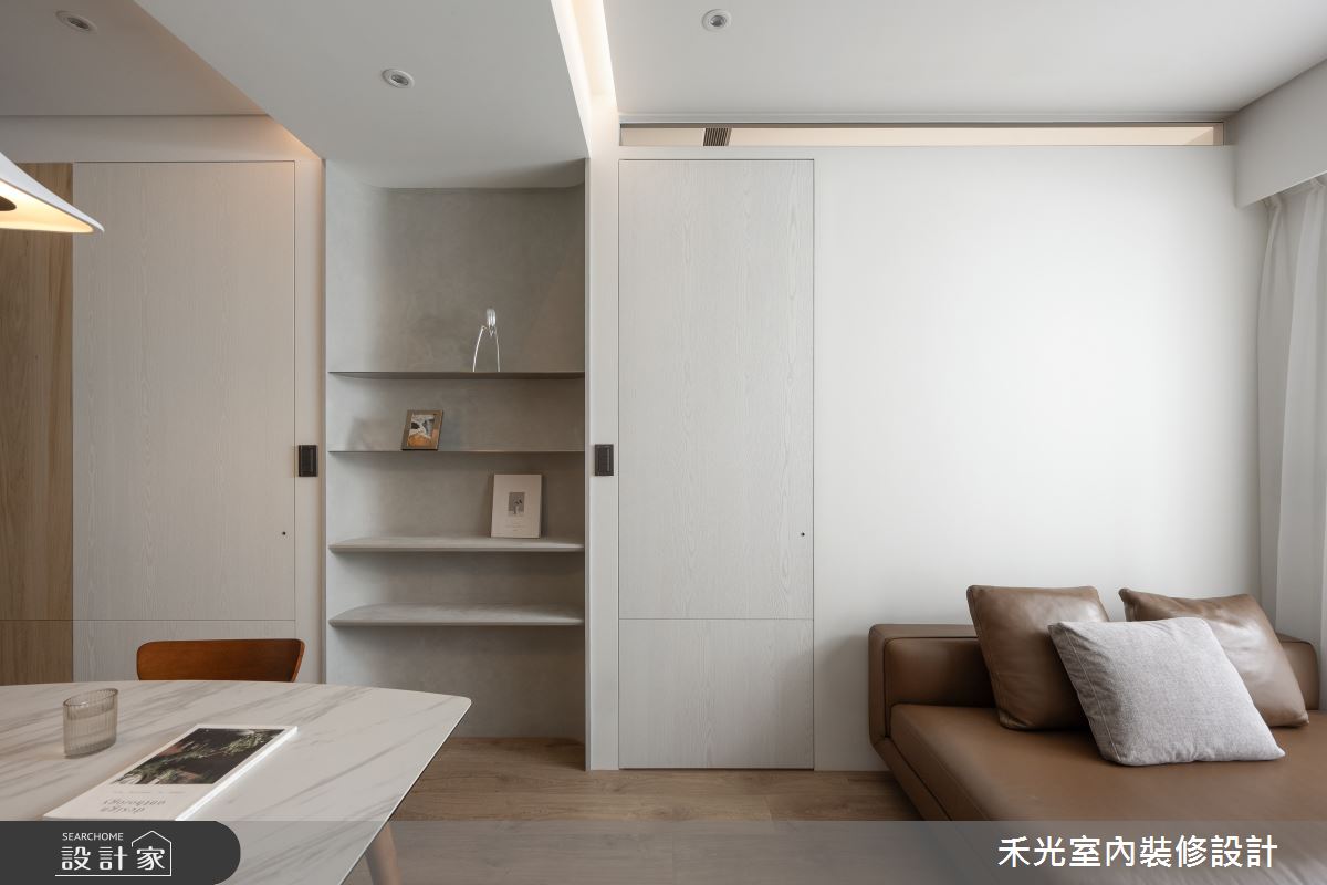 20坪預售屋＿現代風客廳餐廳案例圖片＿禾光室內裝修設計有限公司＿禾光_寂光森語之10