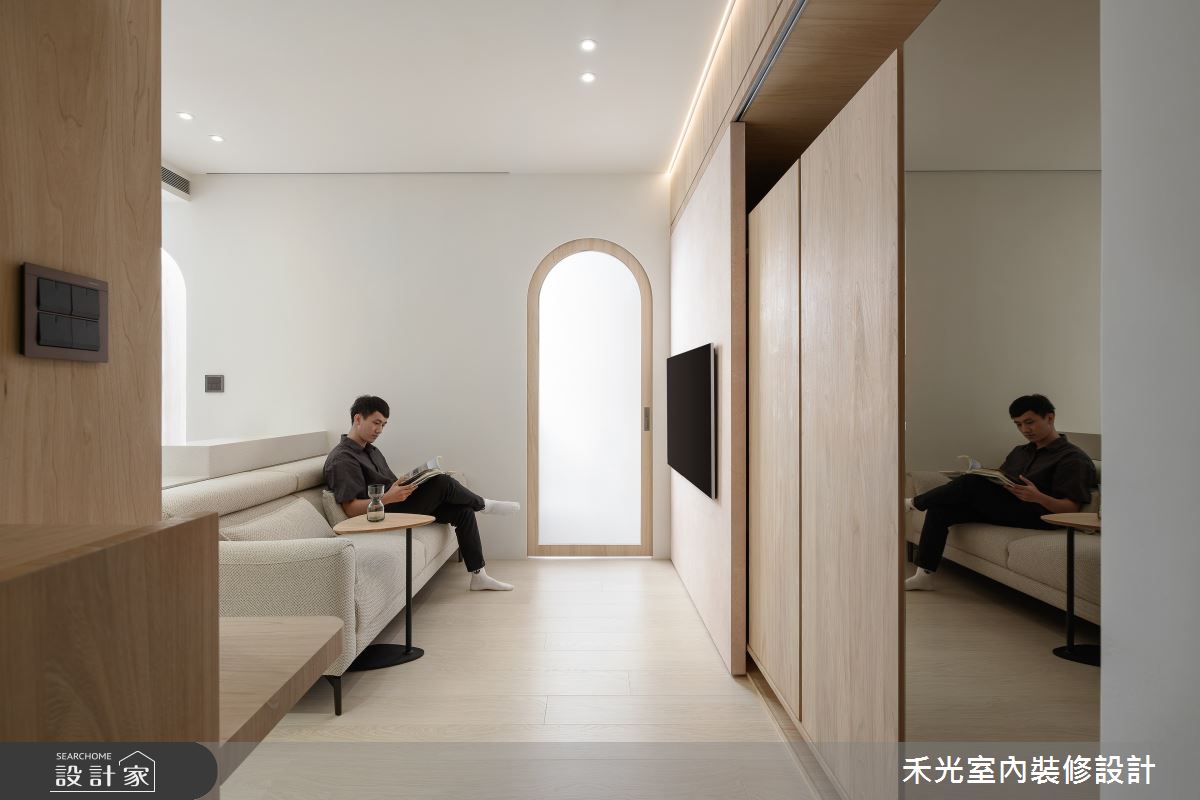 12坪預售屋＿北歐風客廳案例圖片＿禾光室內裝修設計有限公司＿禾光_弦語之6