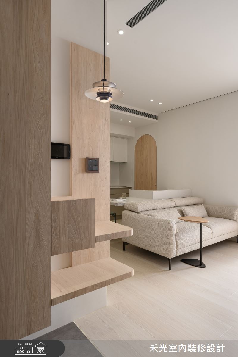 12坪預售屋＿北歐風玄關客廳案例圖片＿禾光室內裝修設計有限公司＿禾光_弦語之10