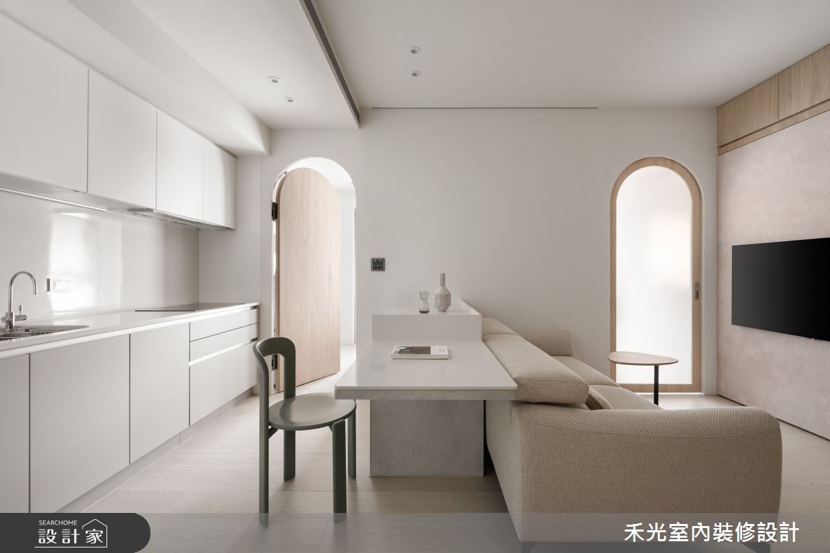 12坪預售屋＿北歐風客廳餐廳廚房案例圖片＿禾光室內裝修設計有限公司＿禾光_弦語之11