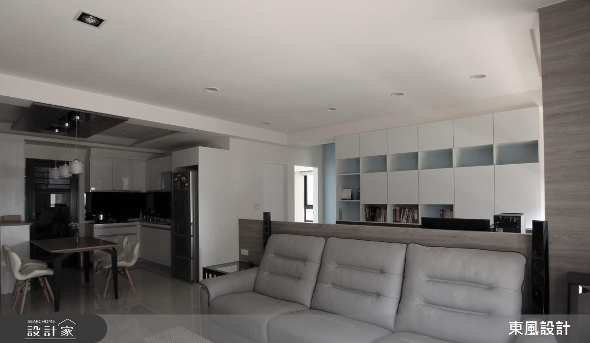 28坪新成屋(5年以下)＿簡約風客廳案例圖片＿東風室內設計＿東風_02之6