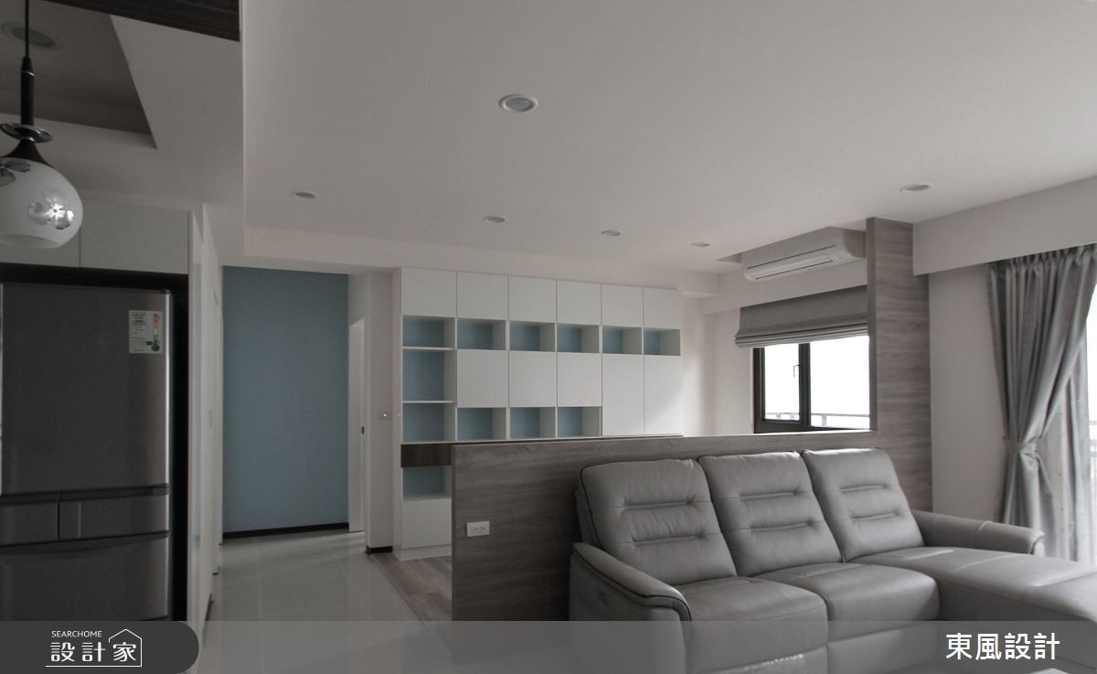 28坪新成屋(5年以下)＿簡約風客廳案例圖片＿東風室內設計＿東風_02之10