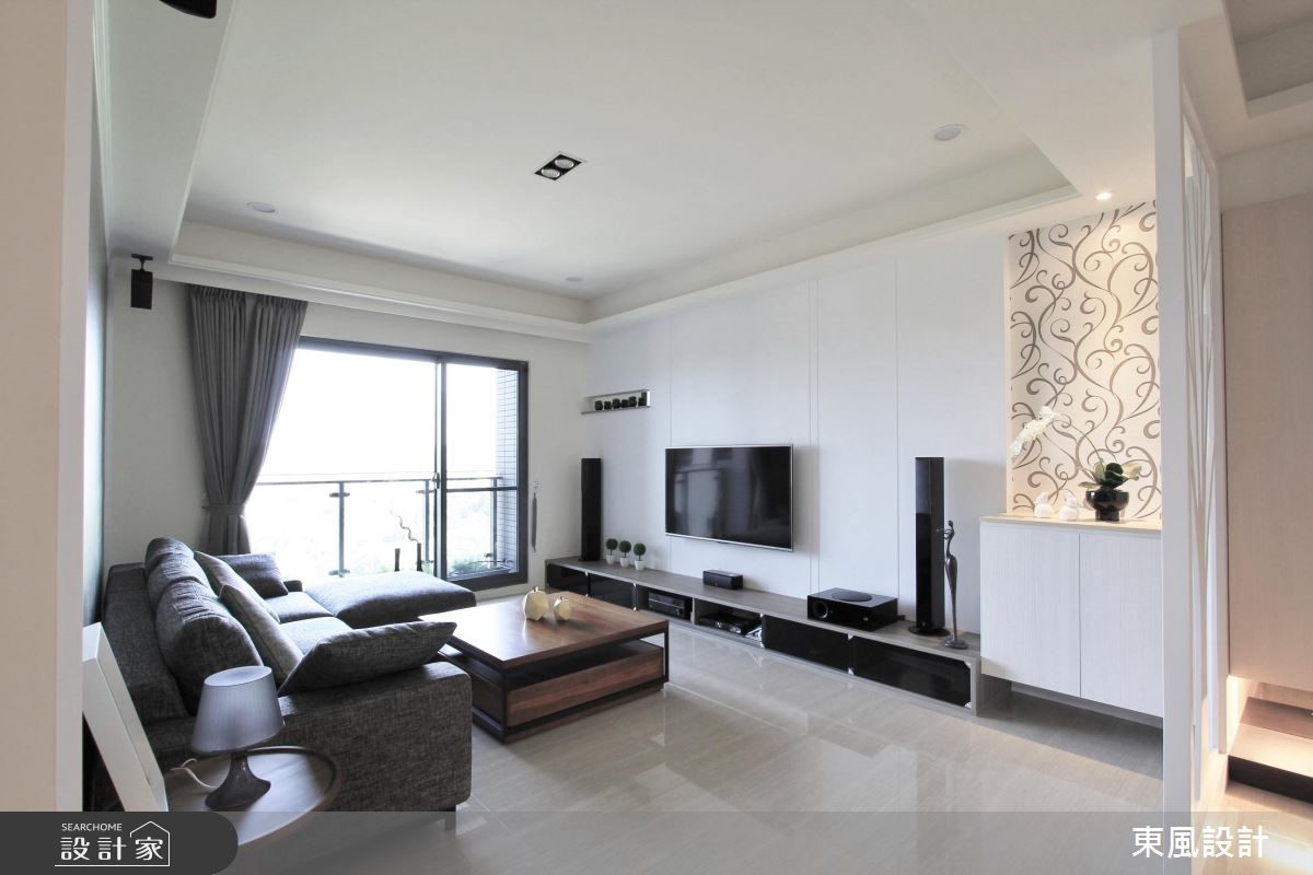 30坪新成屋(5年以下)＿療癒風客廳案例圖片＿東風室內設計＿東風_04之3