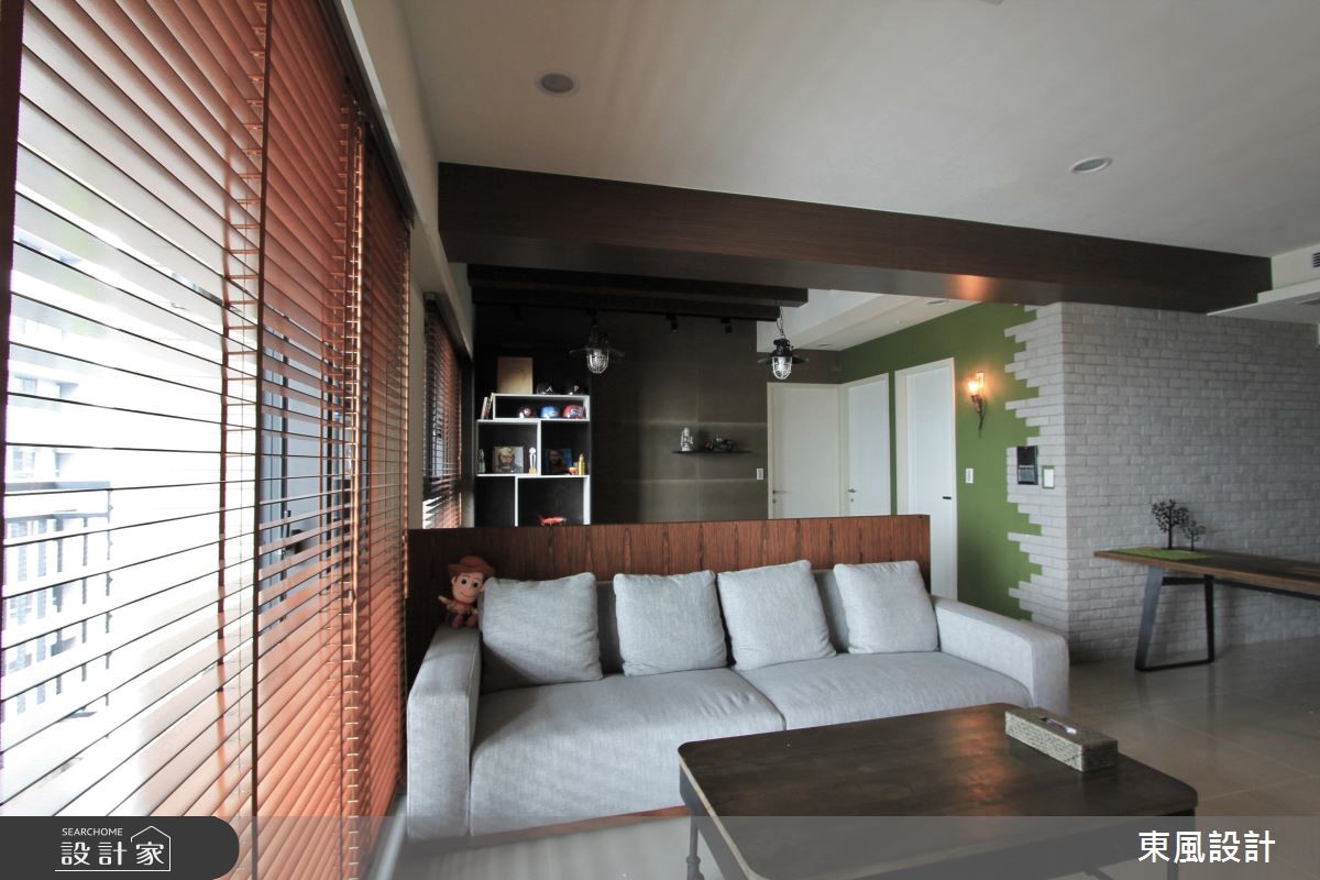 30坪新成屋(5年以下)＿工業風客廳案例圖片＿東風室內設計＿東風_06之4