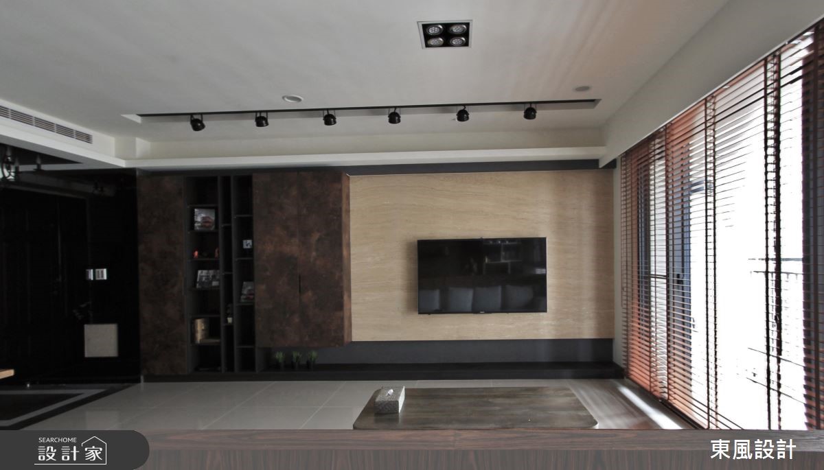 30坪新成屋(5年以下)＿工業風客廳案例圖片＿東風室內設計＿東風_06之3