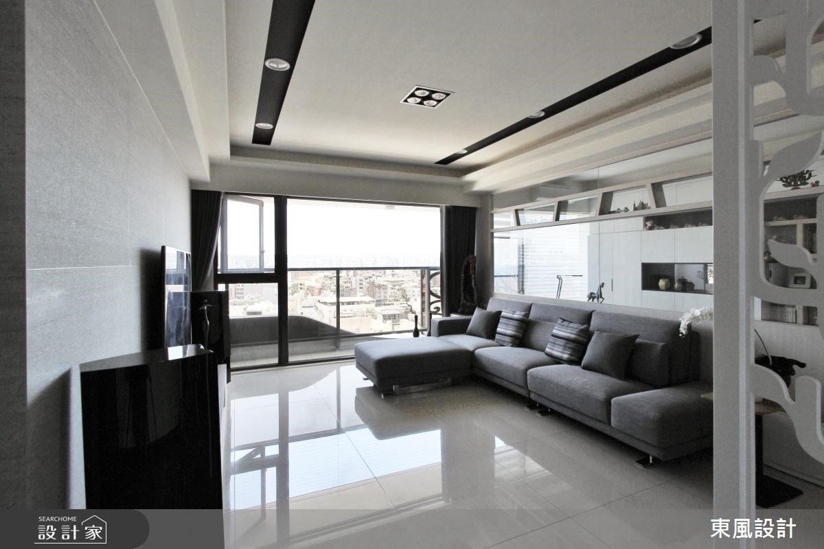 50坪新成屋(5年以下)＿現代風客廳案例圖片＿東風室內設計＿東風_12_新竹之2