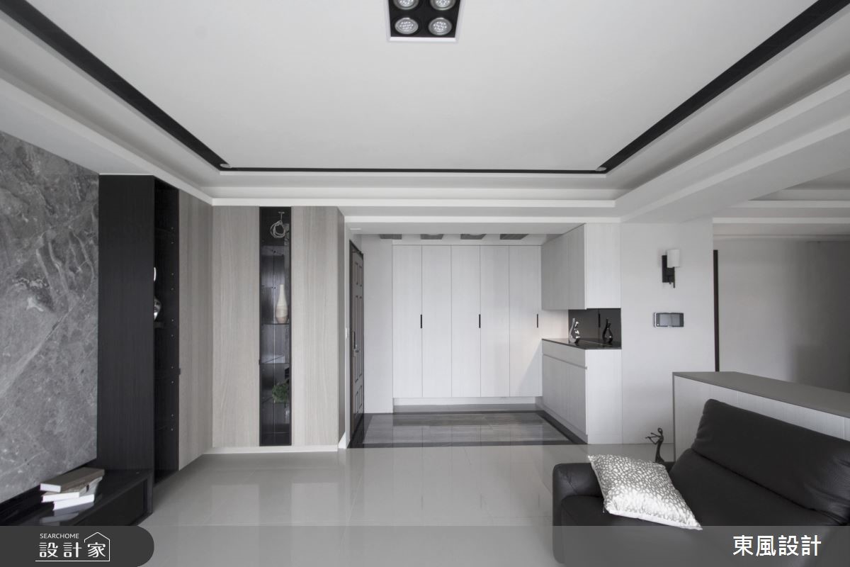 50坪新成屋(5年以下)＿現代風玄關客廳案例圖片＿東風室內設計＿東風_15_新竹之2