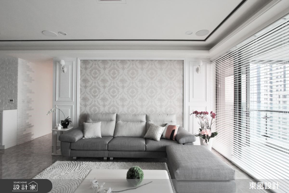 90坪新成屋(5年以下)＿美式風客廳案例圖片＿東風室內設計＿東風_16之2