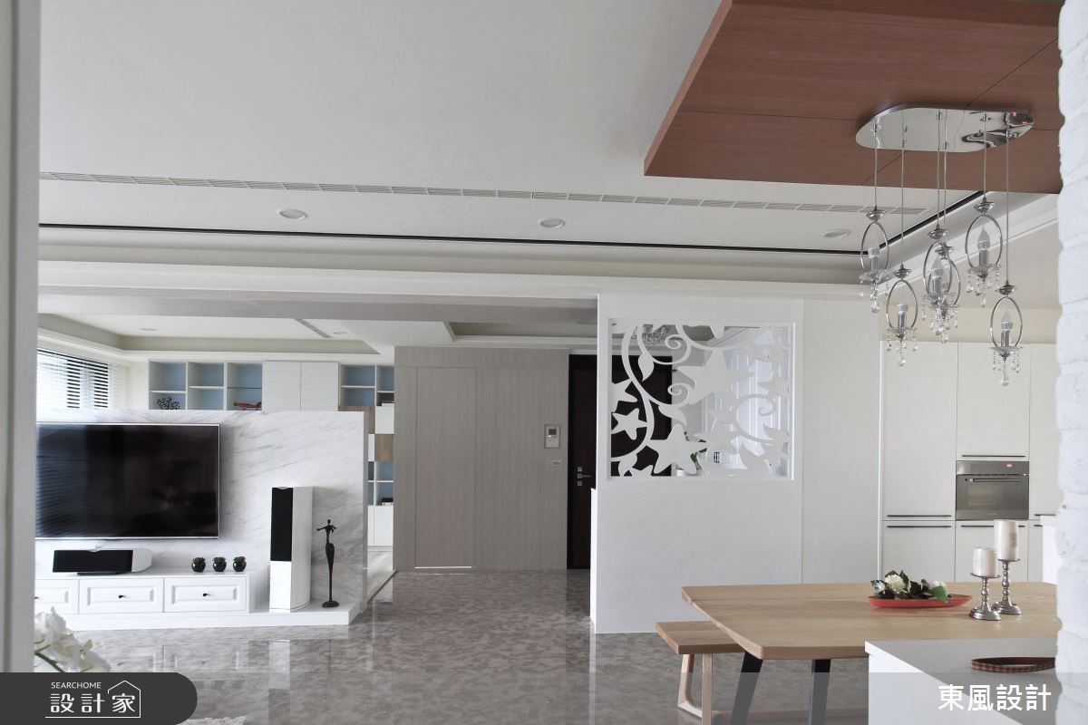 90坪新成屋(5年以下)＿美式風客廳餐廳案例圖片＿東風室內設計＿東風_16之6