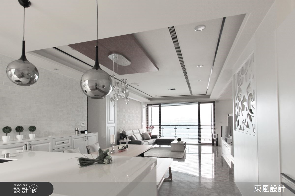 90坪新成屋(5年以下)＿美式風客廳餐廳案例圖片＿東風室內設計＿東風_16之7