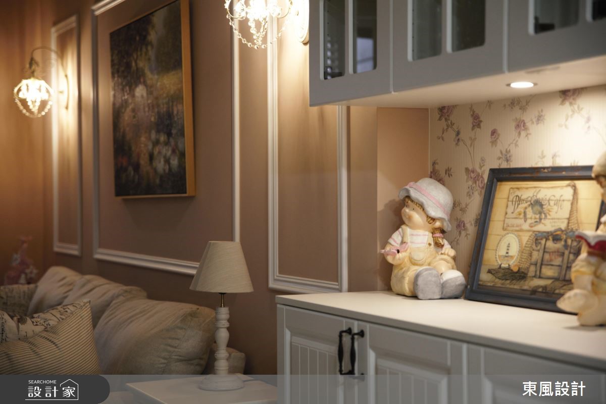 80坪新成屋(5年以下)＿鄉村風客廳臥榻案例圖片＿東風室內設計＿東風_09_新竹之9
