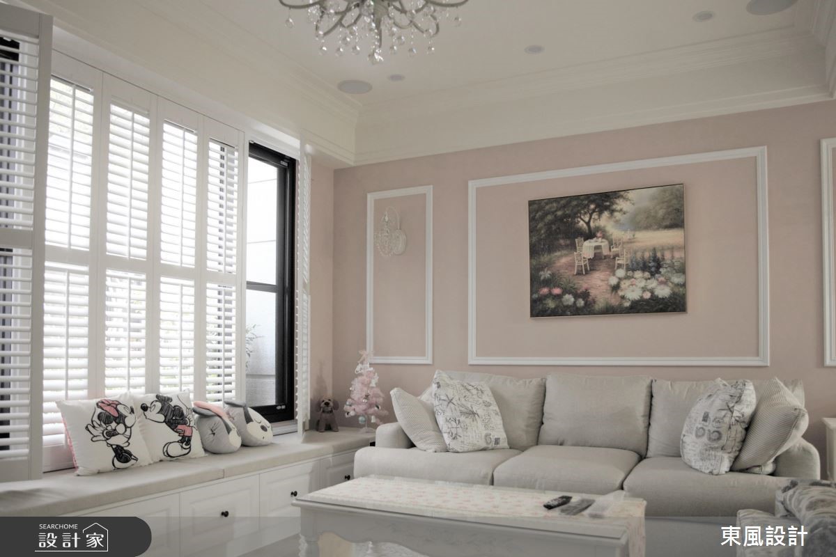 80坪新成屋(5年以下)＿鄉村風客廳臥榻案例圖片＿東風室內設計＿東風_09_新竹之3