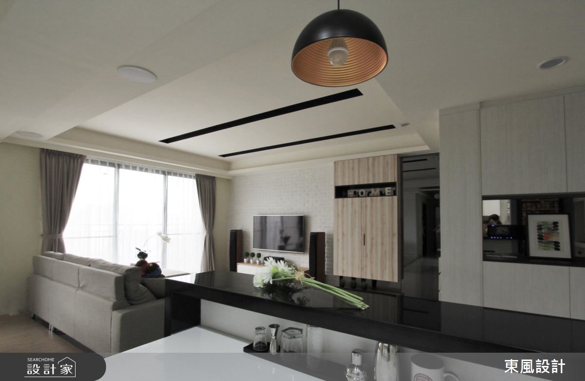 40坪新成屋(5年以下)＿北歐風客廳案例圖片＿東風室內設計＿東風_20之2