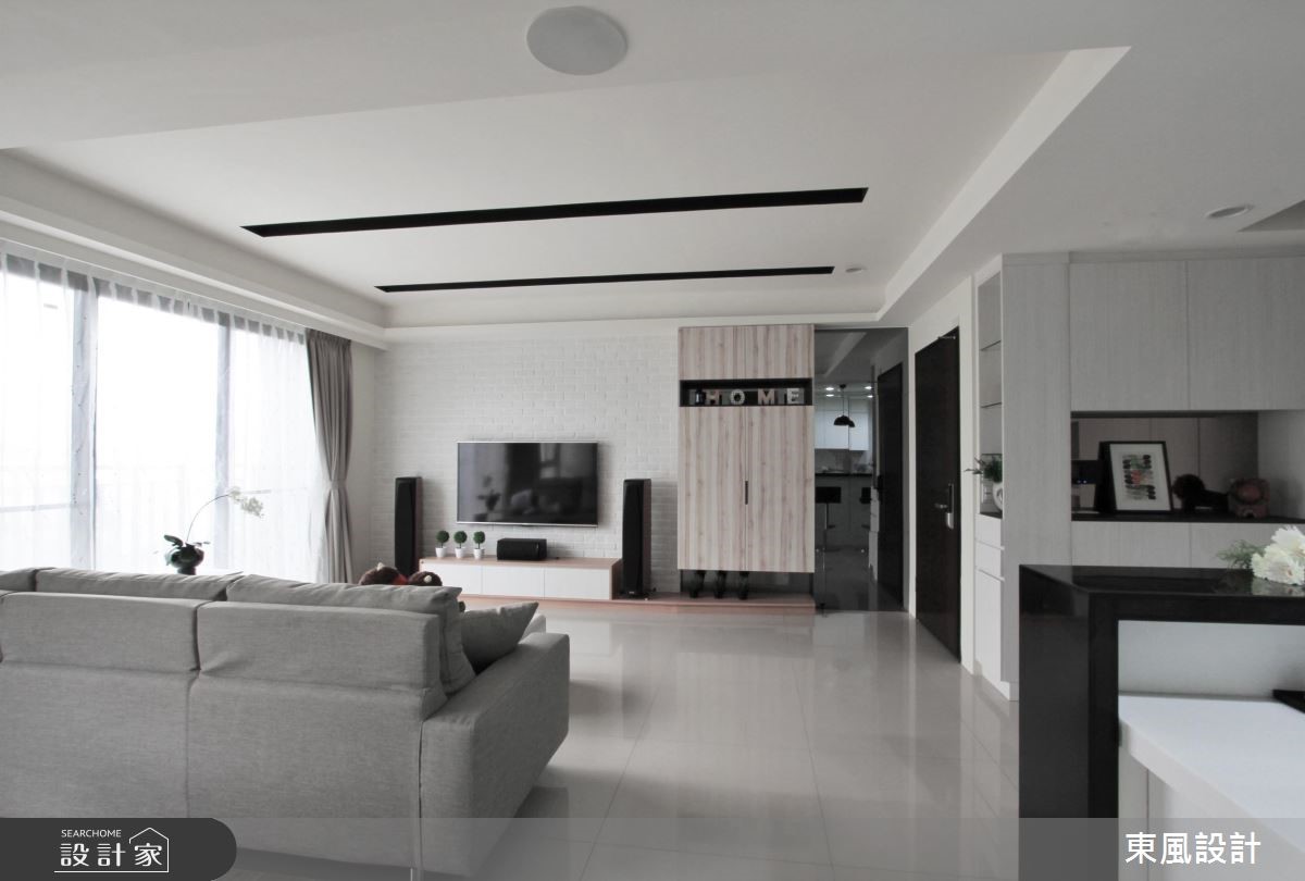 40坪新成屋(5年以下)＿北歐風客廳案例圖片＿東風室內設計＿東風_20之3