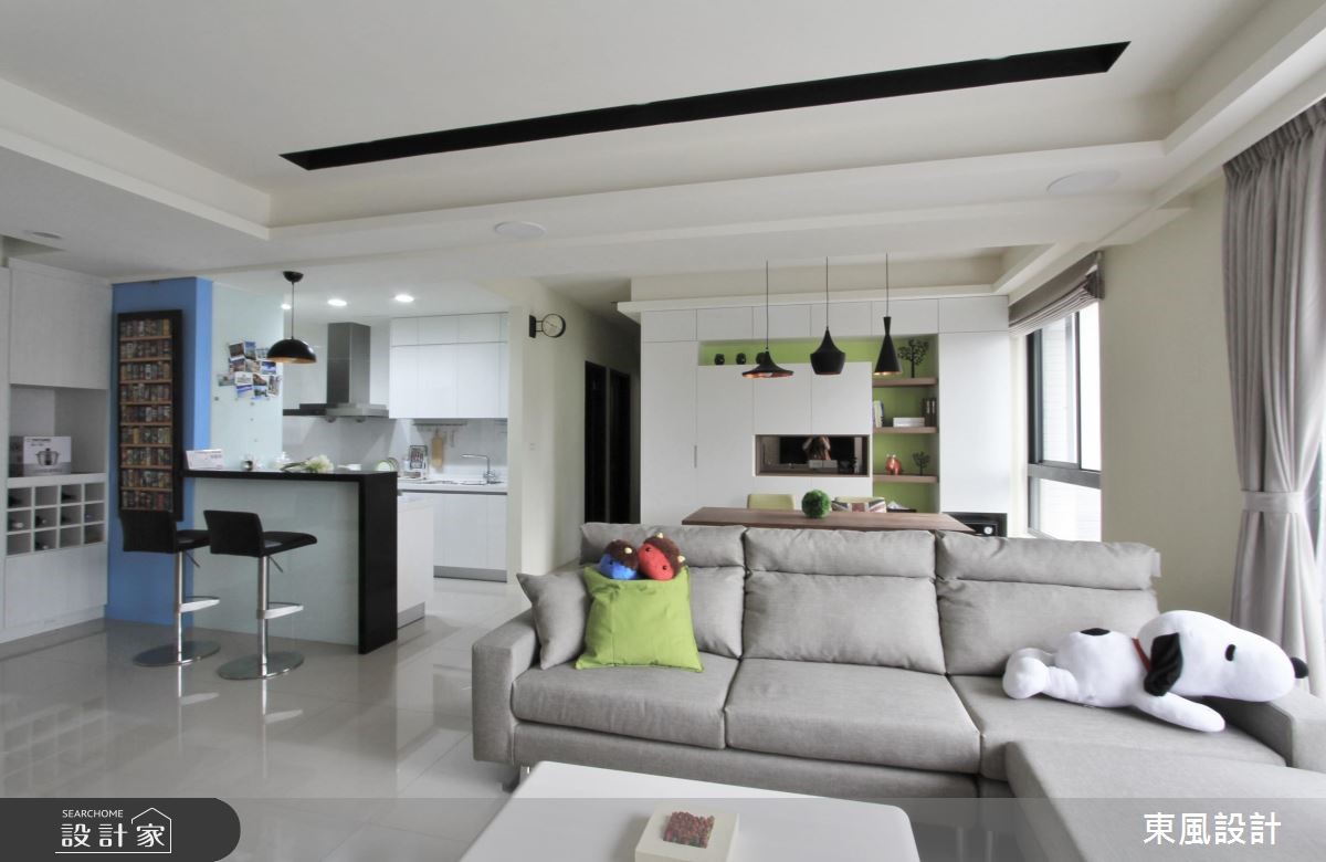 40坪新成屋(5年以下)＿北歐風客廳案例圖片＿東風室內設計＿東風_20之5