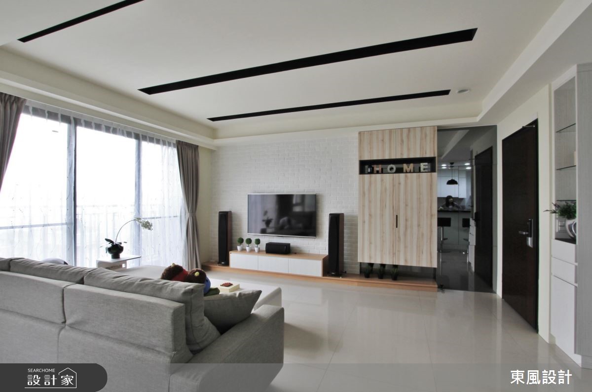 40坪新成屋(5年以下)＿北歐風客廳案例圖片＿東風室內設計＿東風_20之1
