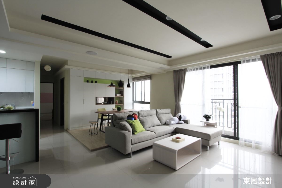 40坪新成屋(5年以下)＿北歐風客廳案例圖片＿東風室內設計＿東風_20之6