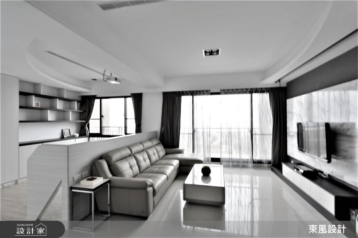 40坪新成屋(5年以下)＿現代風客廳案例圖片＿東風室內設計＿東風_21之1