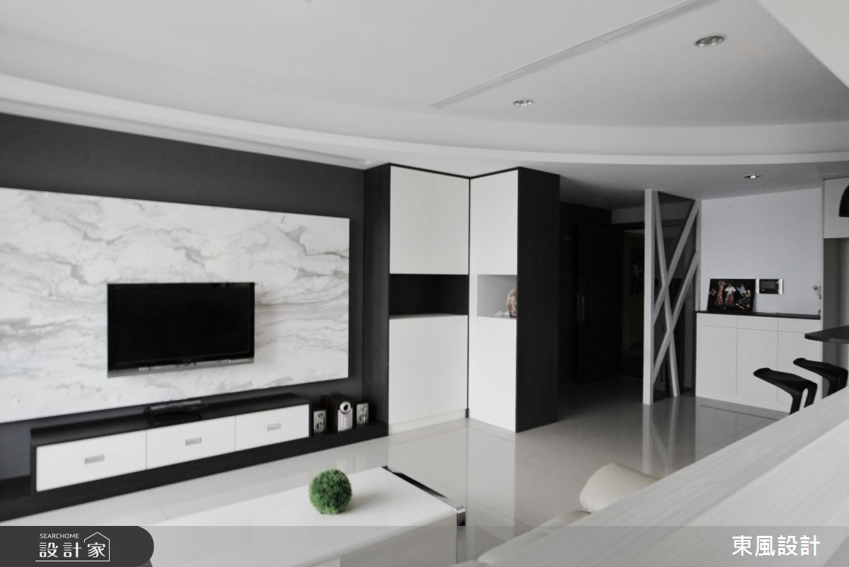 40坪新成屋(5年以下)＿現代風客廳案例圖片＿東風室內設計＿東風_21之4