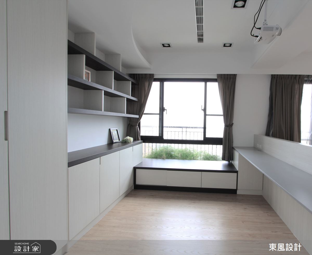40坪新成屋(5年以下)＿現代風書房臥榻案例圖片＿東風室內設計＿東風_21之7