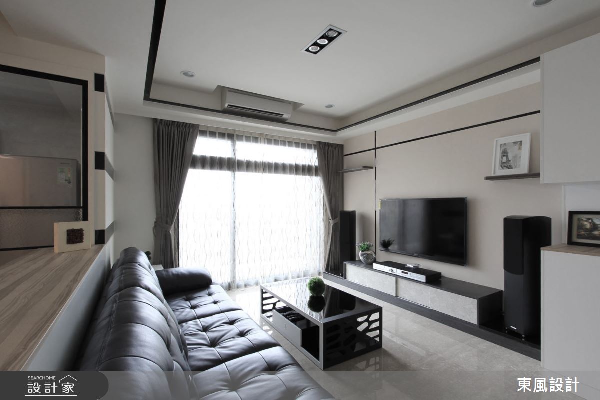 40坪新成屋(5年以下)＿現代風客廳案例圖片＿東風室內設計＿東風_23之3
